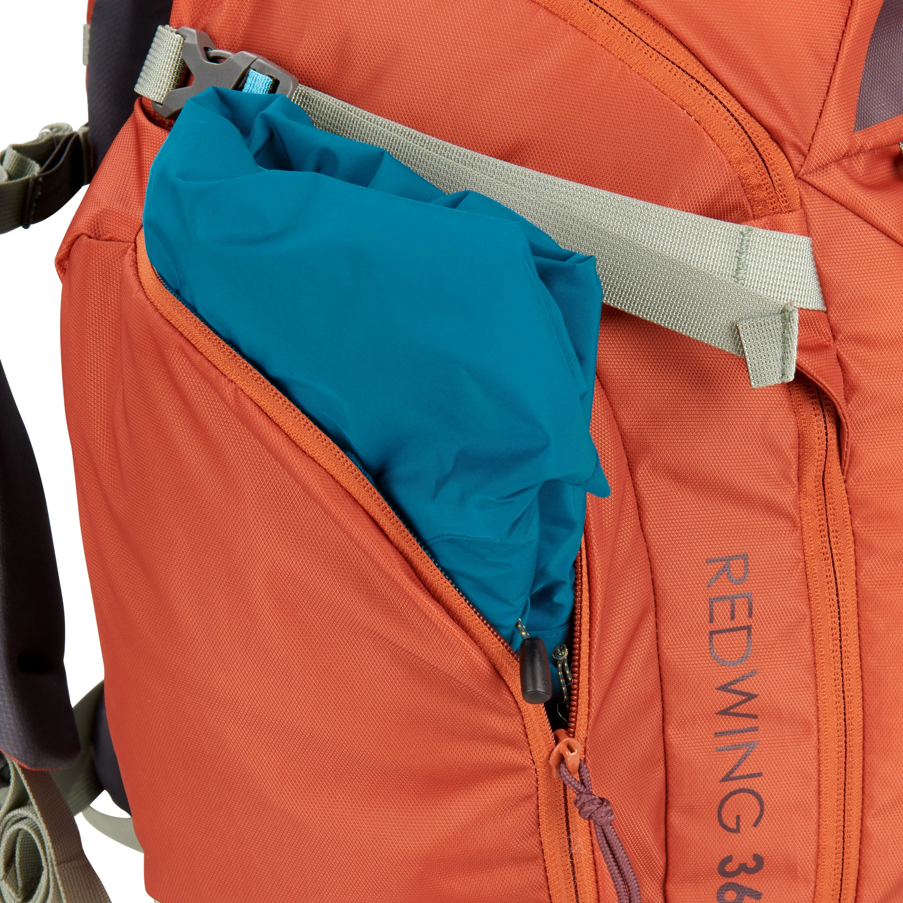 Kelty Redwing 36 Womens Backpack Bag - Cinnamon Stick/Iceberg Green - Image 6