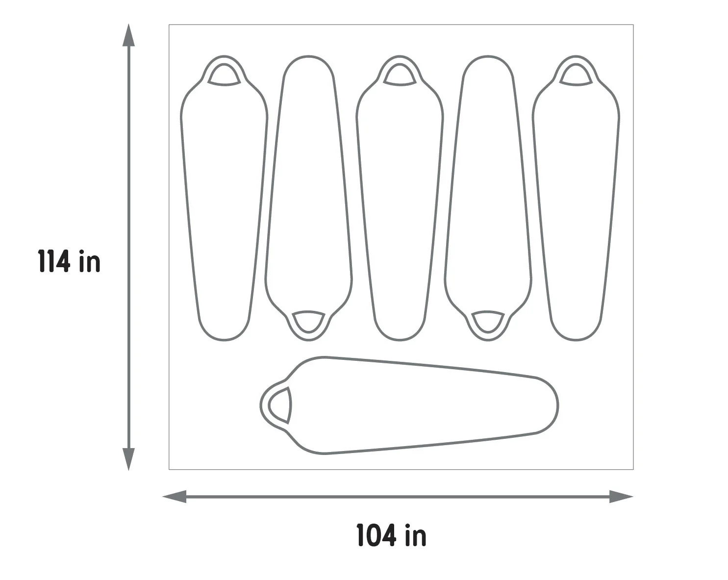 Kelty Wireless 6 Man Tent Footprint - Image 3
