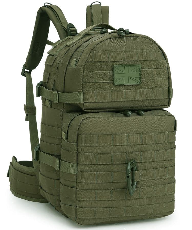 Kombat UK Medium Molle Assault Pack - 40 Litres - Olive Green - Image 3