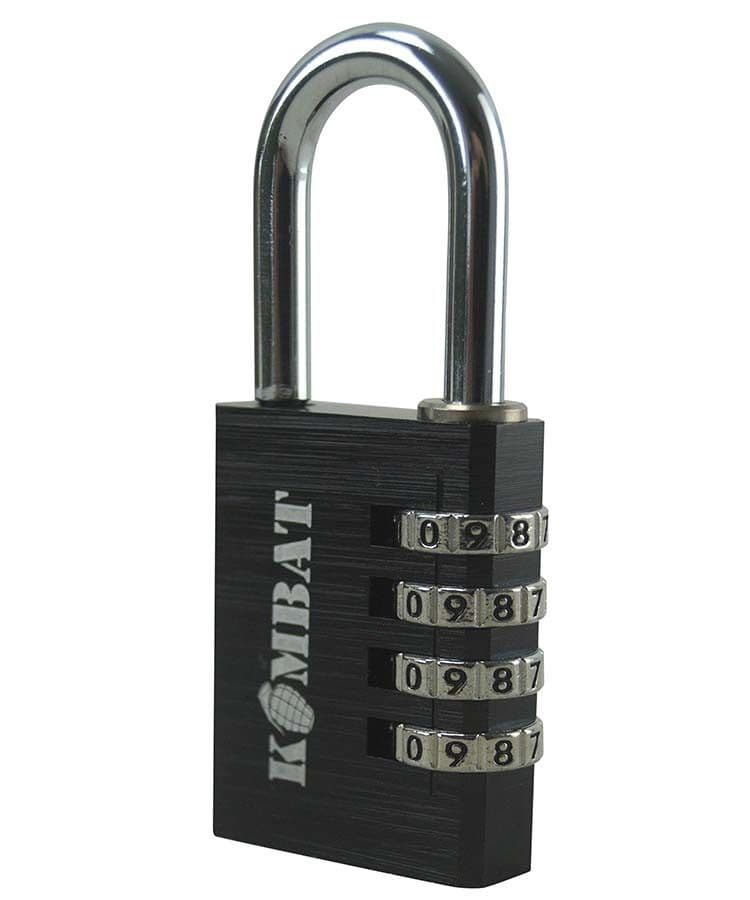 Kombat UK 40mm Combination Padlock - Black - Image 2