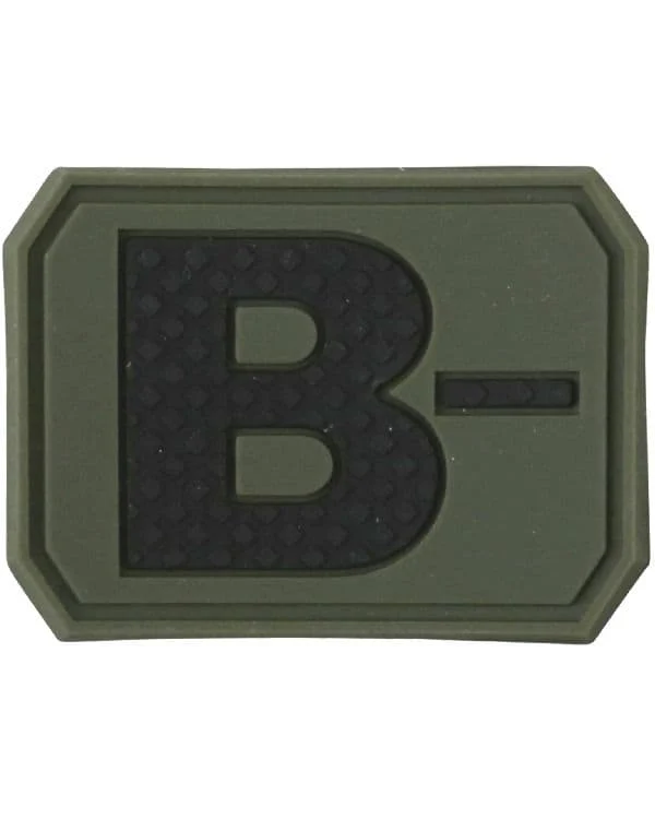 Kombat UK Blood Group Patch - B Negative