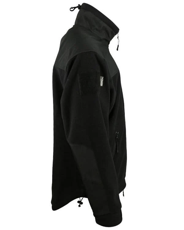 Kombat UK Defender Tactical Fleece Jacket in Black - Image 3
