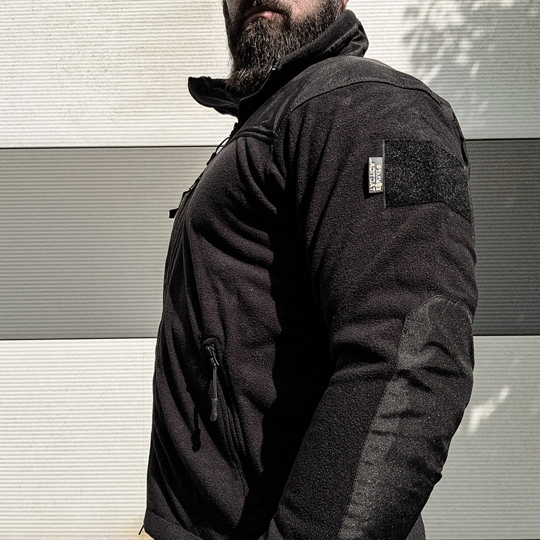 Kombat UK Defender Tactical Fleece Jacket in Black - Image 7