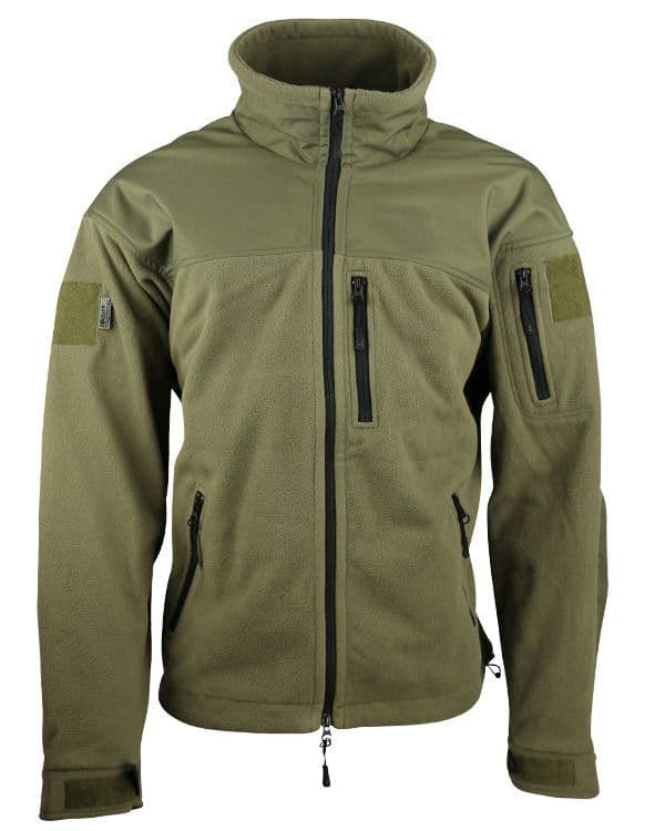 Kombat UK Defender Tactical Fleece Jacket in Olive Green - Image 2