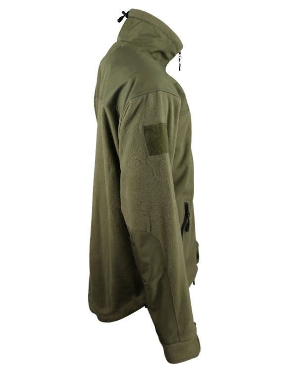 Kombat UK Defender Tactical Fleece Jacket in Olive Green - Image 3