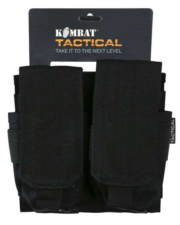 Kombat UK Double Original Style Magazine Pouch - Black - Image 3