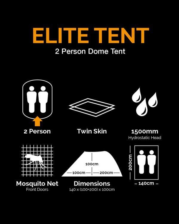 Kombat UK Elite 2 Man Twin Skin Tent - BTP - Image 4