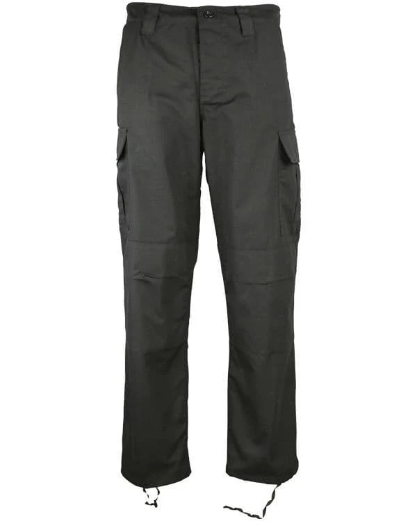 Kombat UK M65 BDU Ripstop Trousers in Black - Image 2
