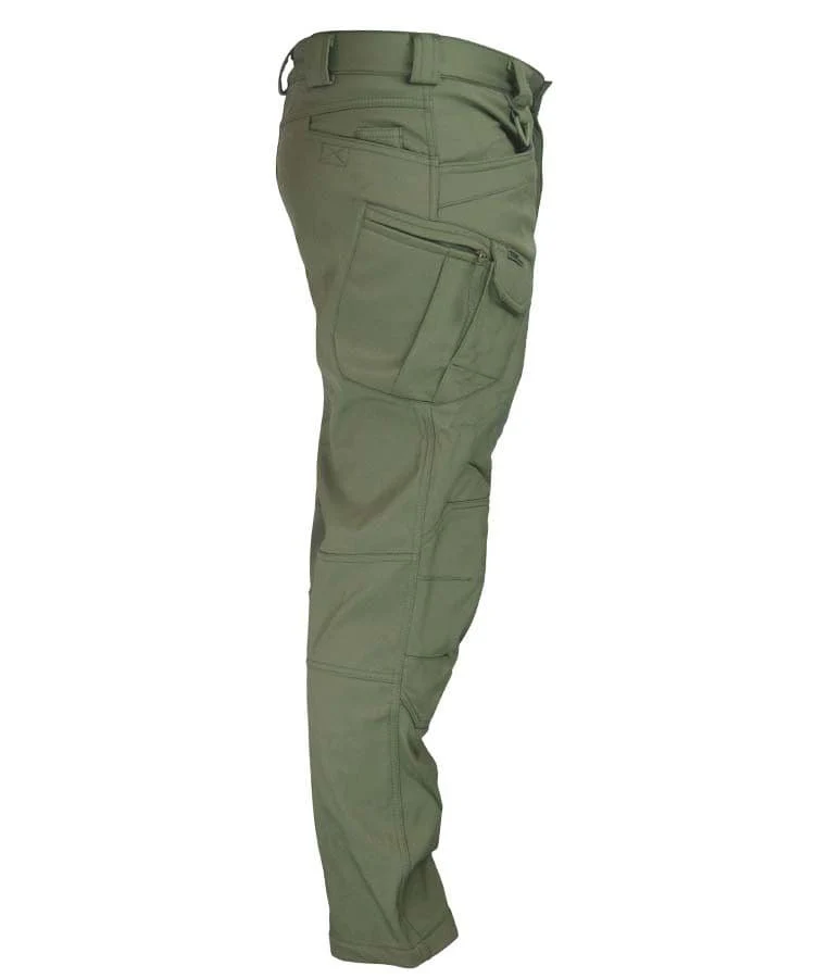 Kombat UK Patriot Tactical Soft Shell Trousers in Olive Green - Image 3