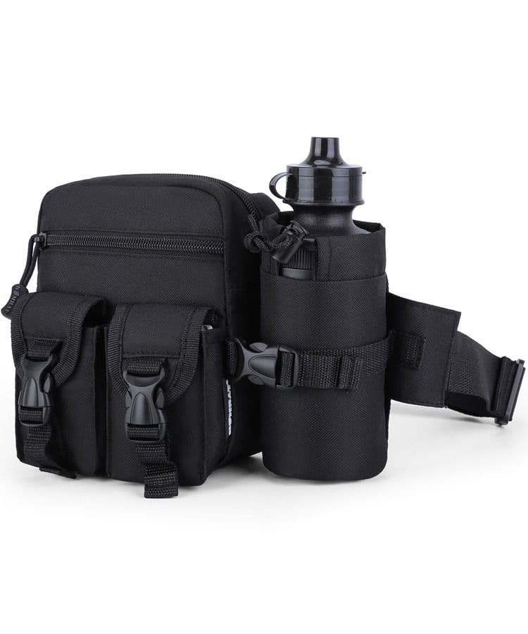 Kombat UK Pioneer Waist Bag With Bottle Holder - Black - Image 4