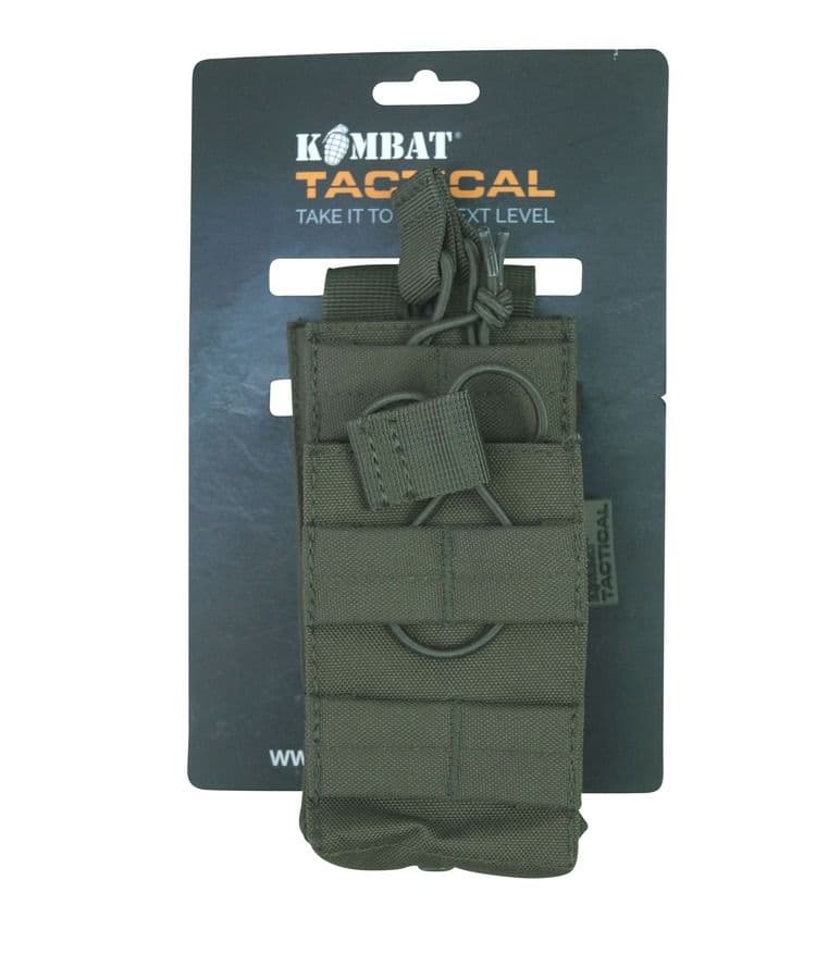 Kombat UK Single Duo Mag Pouch - Olive Green - Image 3