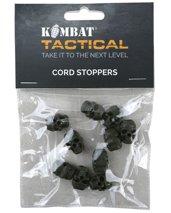 Kombat UK Skull Cord Stoppers Set - Olive - Image 4