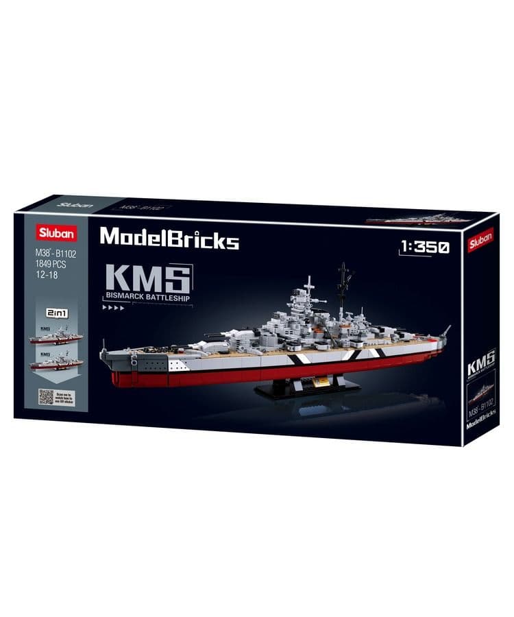 Kombat UK Sluban Battleship Building Blocks Set - B1102 - Image 3