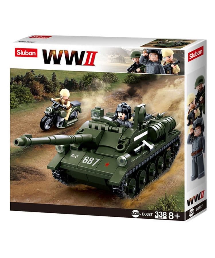 Kombat UK Sluban WWII Allied Tank Destroyer Building Blocks Set - B0687 - Image 2