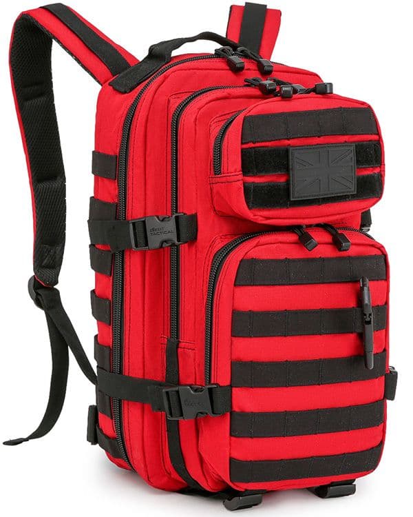 Kombat UK Small Molle Assault Pack- 28 Litre - Red - Image 3