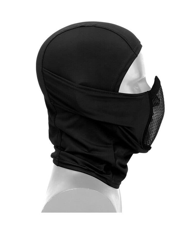 Kombat UK Tactical Operators Mesh Balaclava Face Mask - Black - Image 2