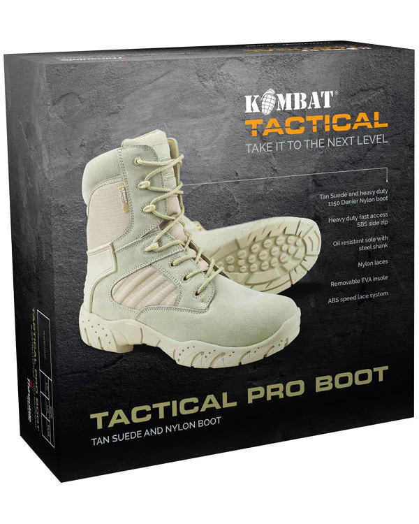 Kombat UK Tactical Pro Boot - 50/50 - Desert / TAN - 6 - Image 4