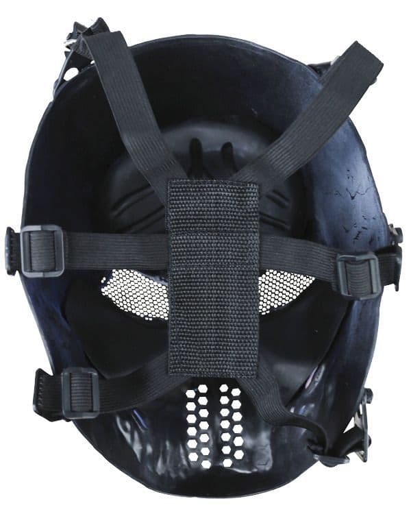 Kombat UK Tactical Skull Mesh Face Mask - Black - Image 3