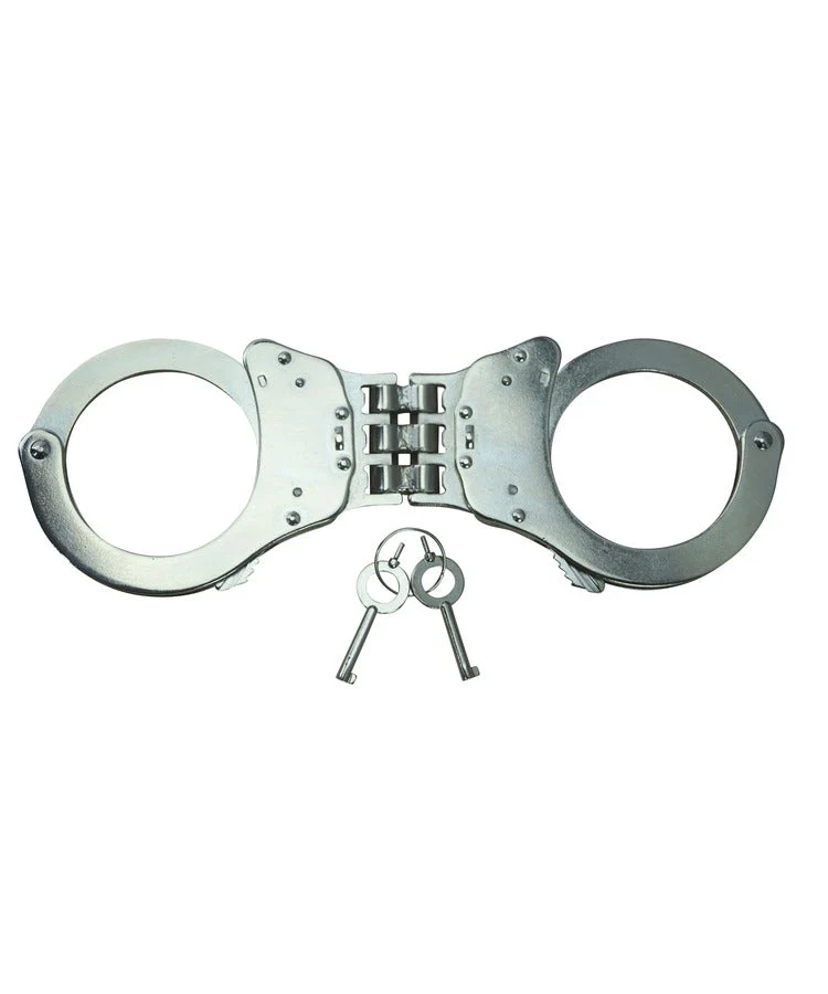 Kombat UK Triple Hinged Elite Speed Cuffs - Silver 0208