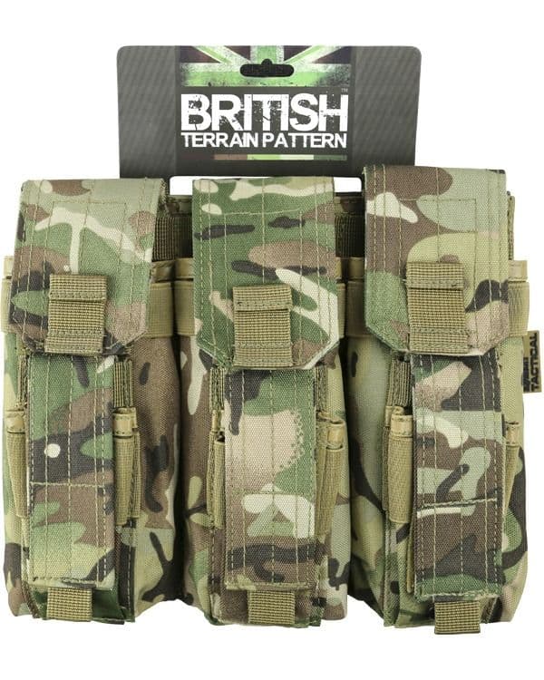 Kombat UK Triple Mag Pouch with Pistol Mag - BTP - Image 3