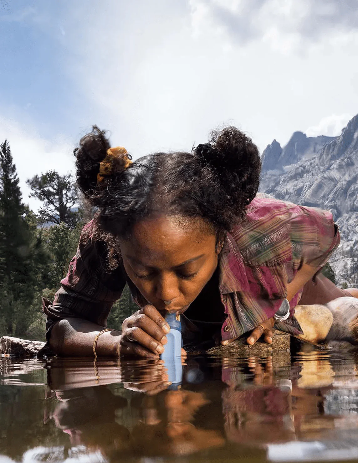 LifeStraw Peak Series Personal Water Filter Straw - Mountain Blue - Image 4