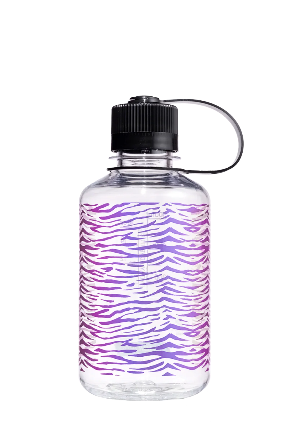 Nalgene 16oz / 0.5L Sustain Narrow Mouth Bottle - Clear Rainbow Zebra Print