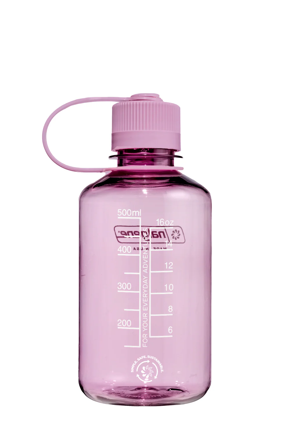 Nalgene 16oz / 0.5L Sustain Wide Mouth Bottle - Monochrome Cherry Blossom - Image 2