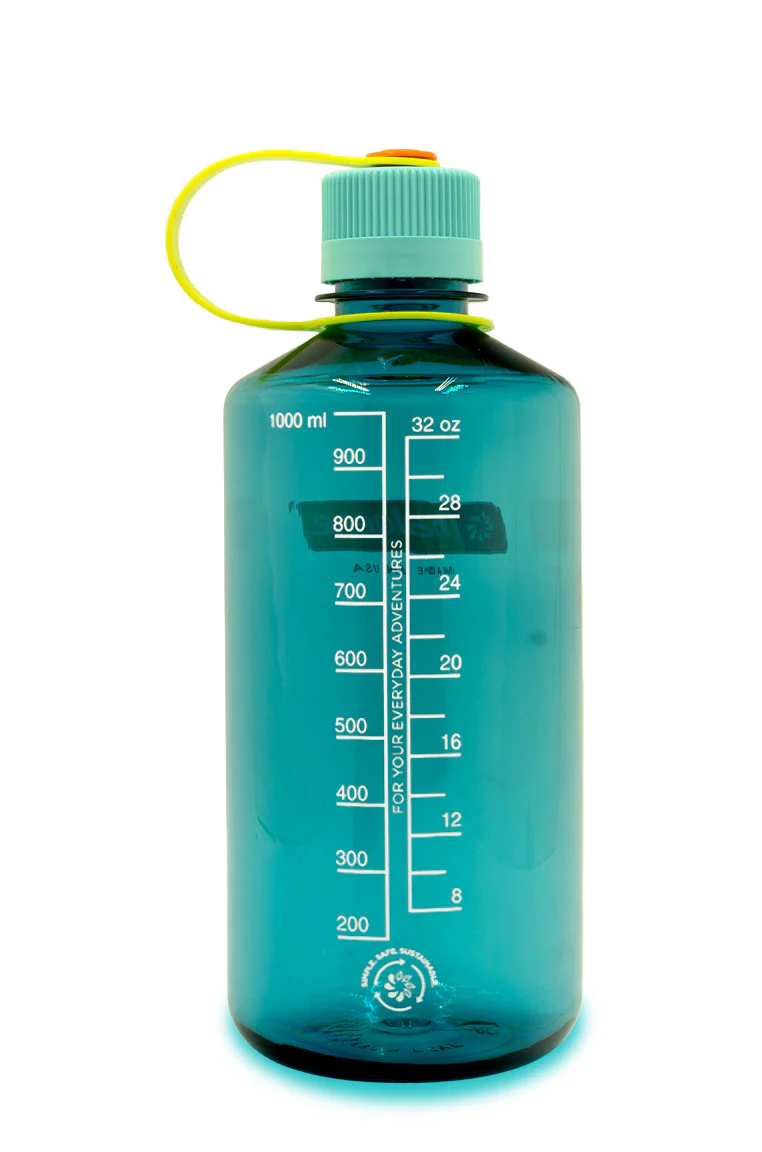Nalgene 32oz / 1L Sustain Narrow Mouth Bottle - Cerulean - Image 2