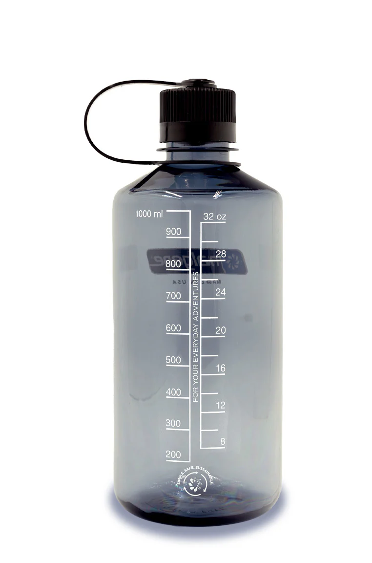 Nalgene 32oz / 1L Sustain Narrow Mouth Bottle - Grey - Image 2
