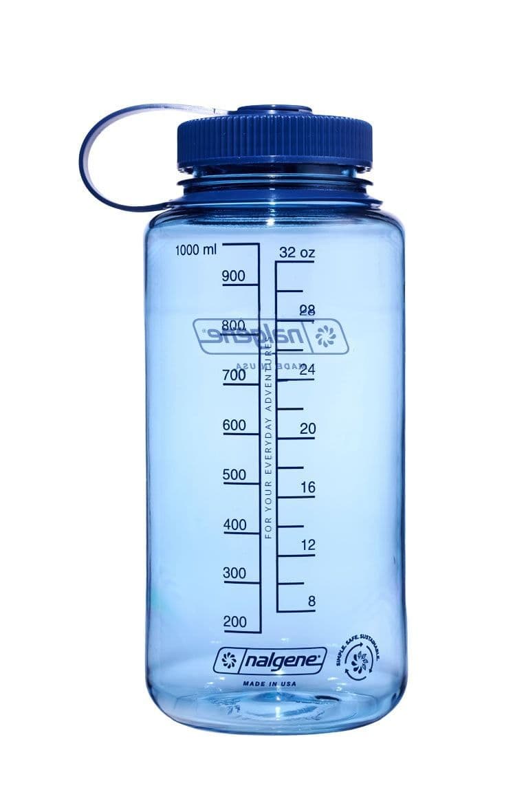 Nalgene 32oz / 1L Wide Mouth Sustain Water Bottle - Baby Blue - Image 2