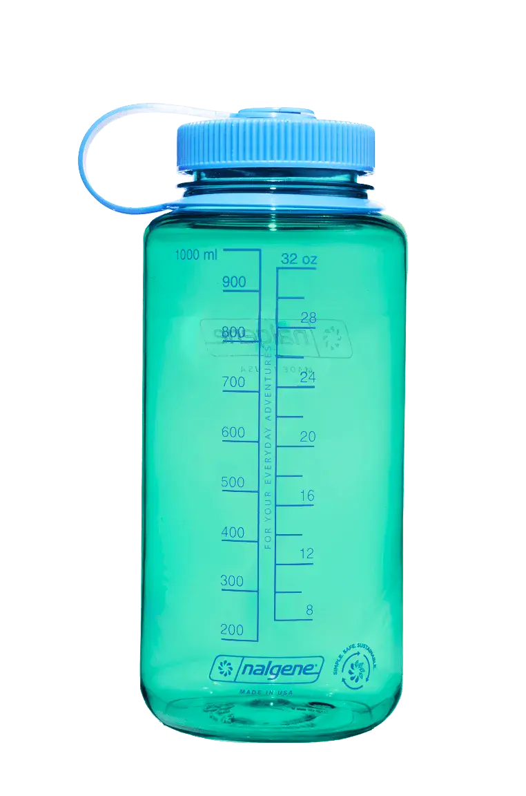Nalgene 32oz / 1L Wide Mouth Sustain Water Bottle - Pastel Green - Image 2