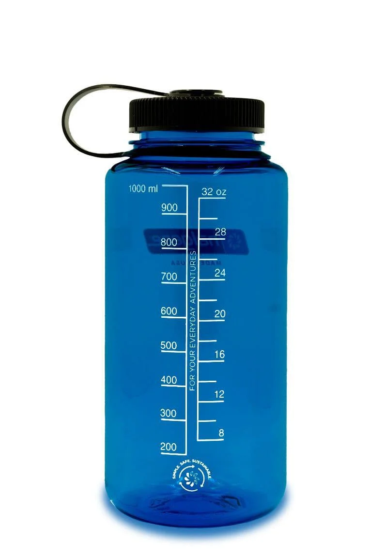 Nalgene 32oz / 1L Wide Mouth Sustain Water Bottle - Slate Blue - Image 2