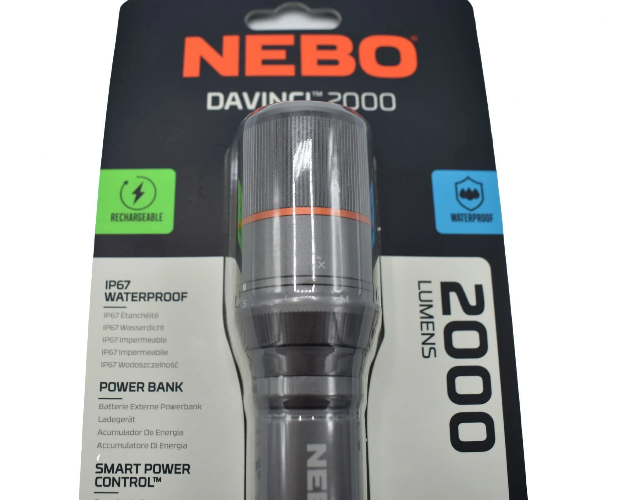 Nebo Davinci 2000 Lumen Rechargeable Flashlight - Image 7