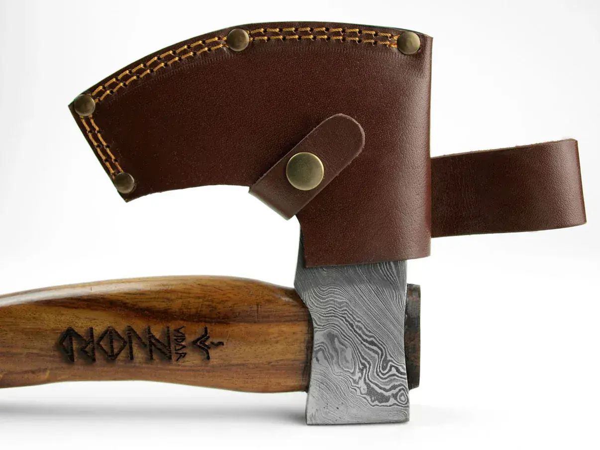 Njord Vidar Viking Medium Damascus Axe - Image 3