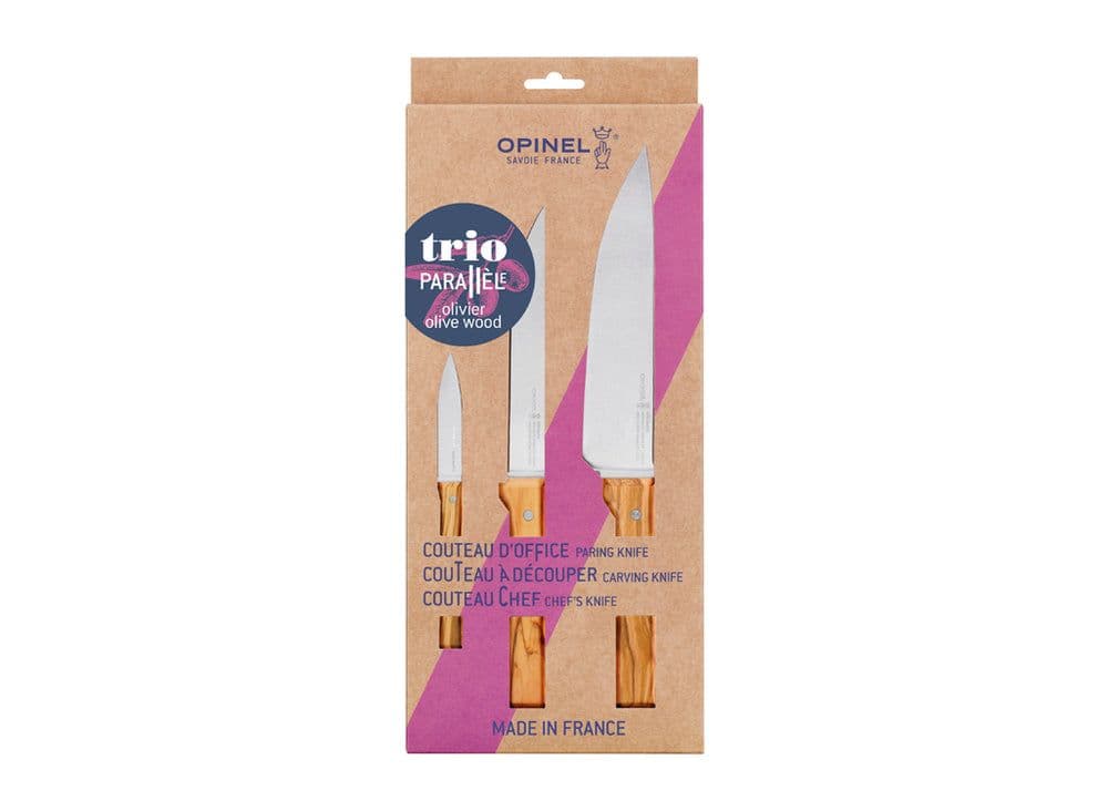 Opinel Parellèle Olive Trio Set - Image 3