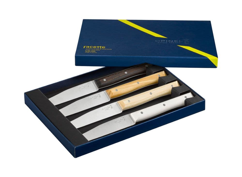 Opinel Set of 4 Mixed Facette Table Knives - Image 2