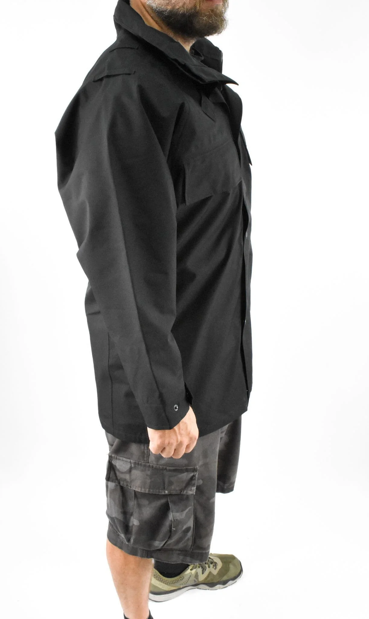 Police Lightweight Waterproof Jacket - Black - Image 3