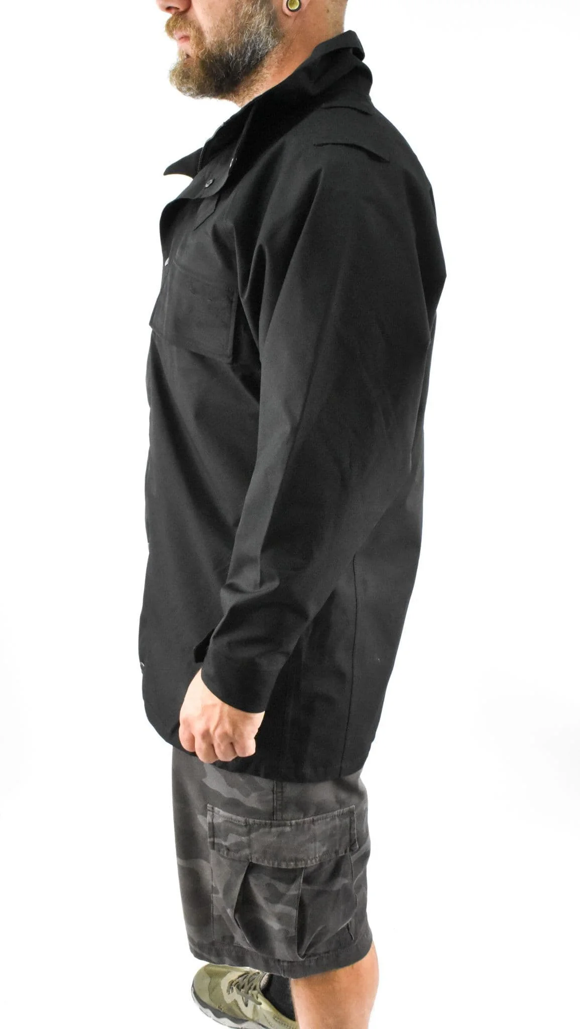 Police Lightweight Waterproof Jacket - Black - Image 5