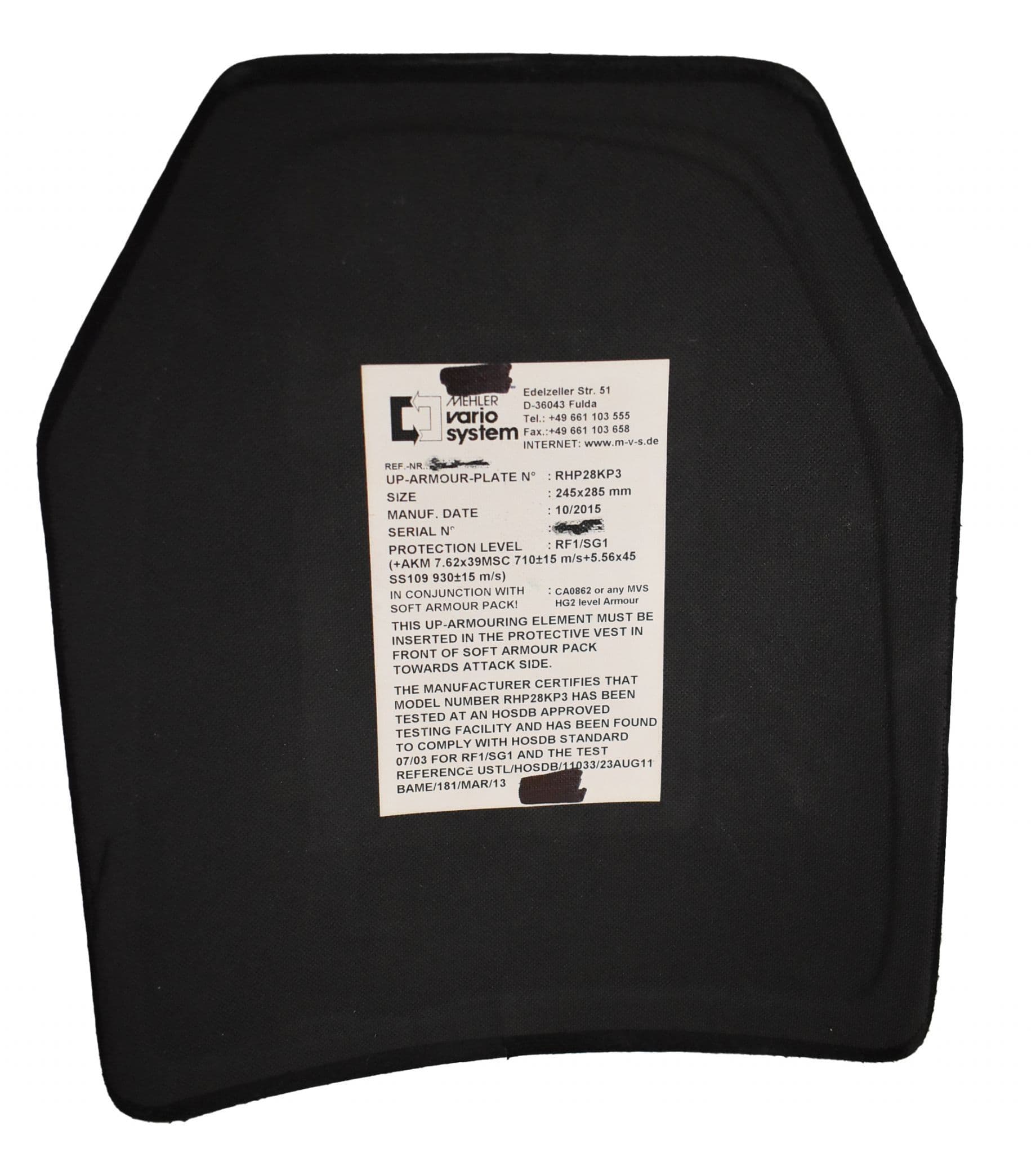 Police/ Special forces Level 3 Ballistic Bullet Proof Body Armour Plates - Image 3