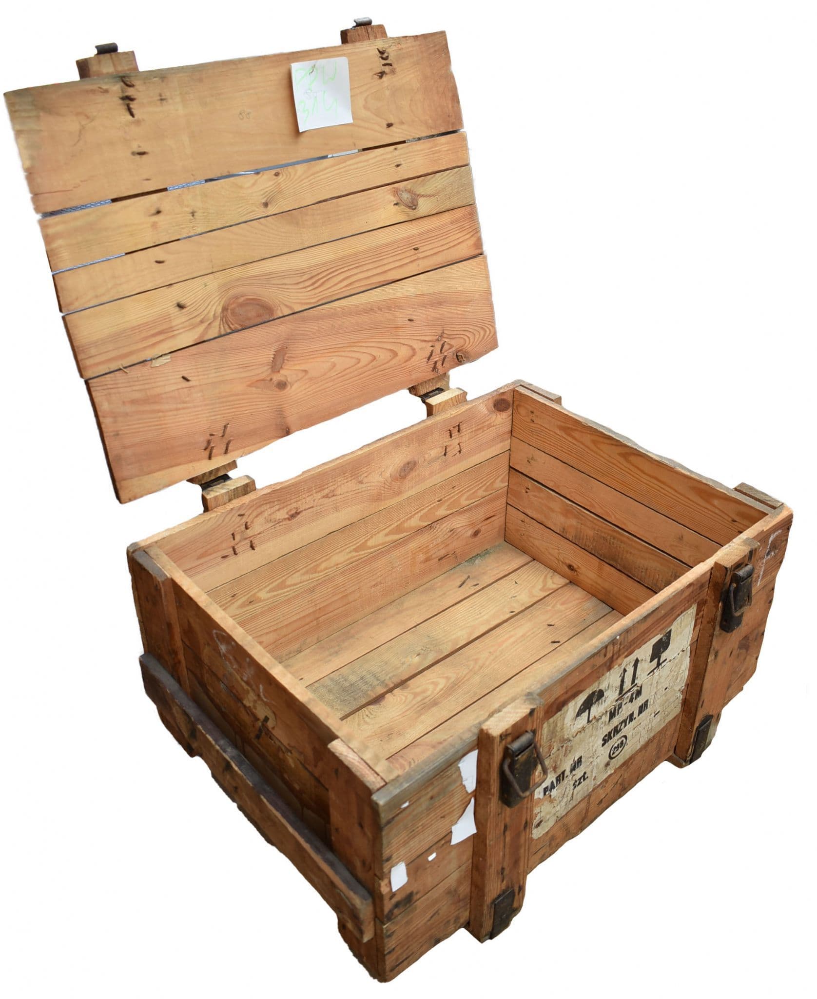 Polish Military MP4 Gas Mask Wooden Box - Image 3