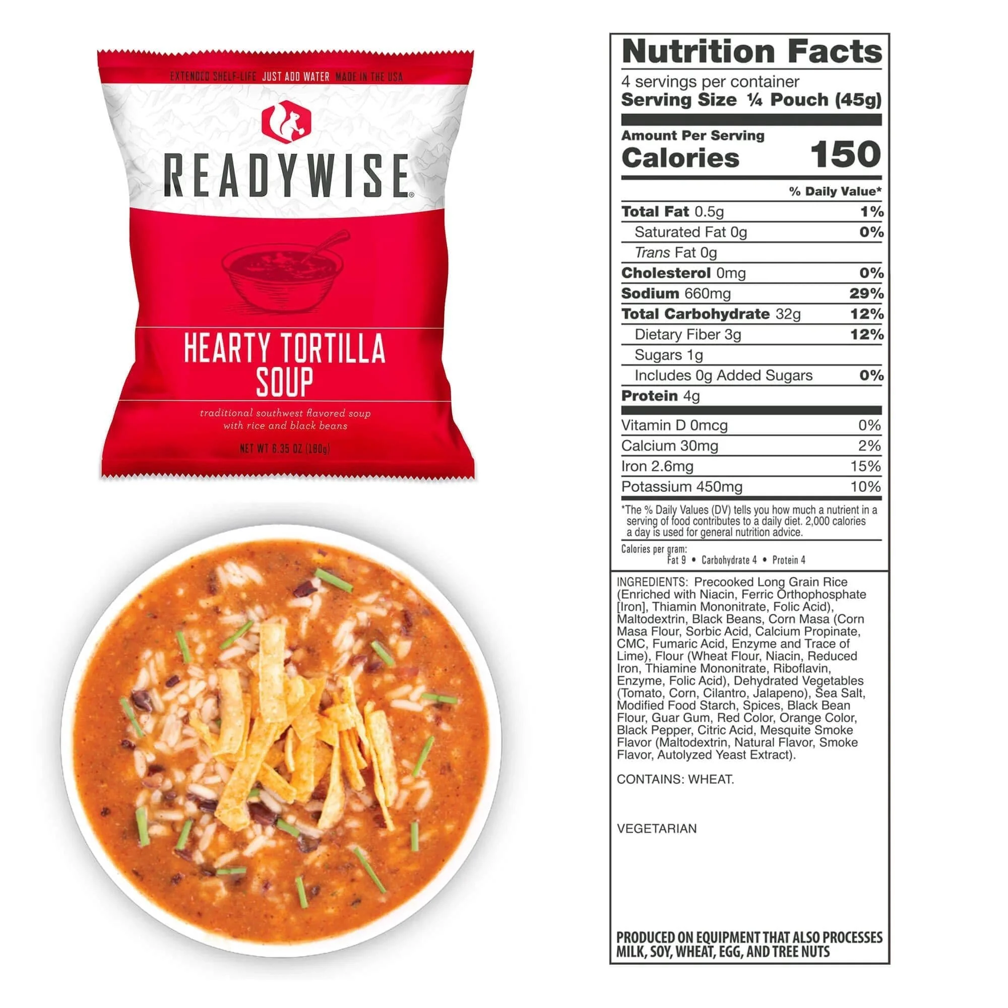 ReadyWise 60 Serving Entree Freeze Dried Vegetarian Meals - Image 13