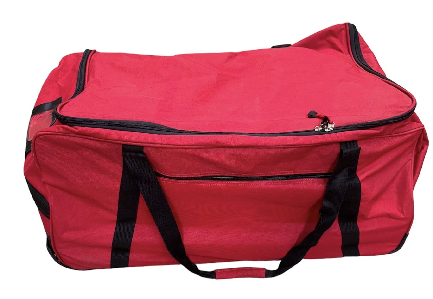 Riot Police XXL Black Wheeled Holdall - Red - Image 2
