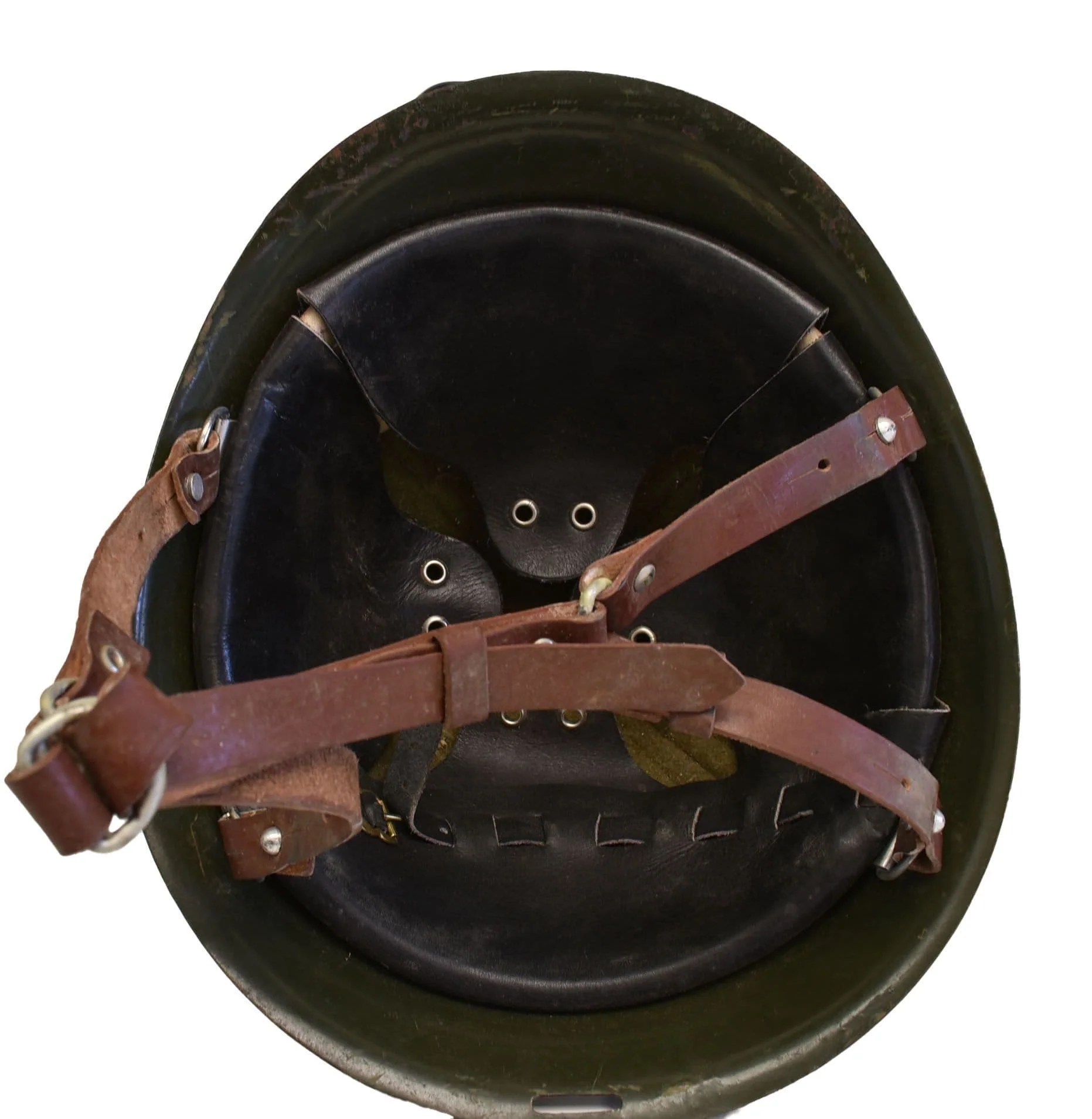 Romanian Army M73 Olive Steel Helmet - Image 5