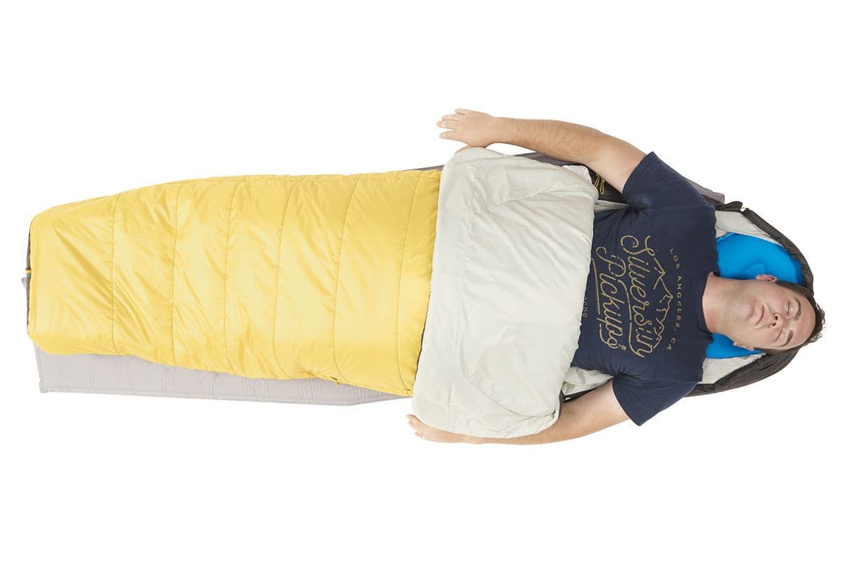 Sierra Designs Synthesis 50 Sleeping Bag- Black and Yellow - Image 5