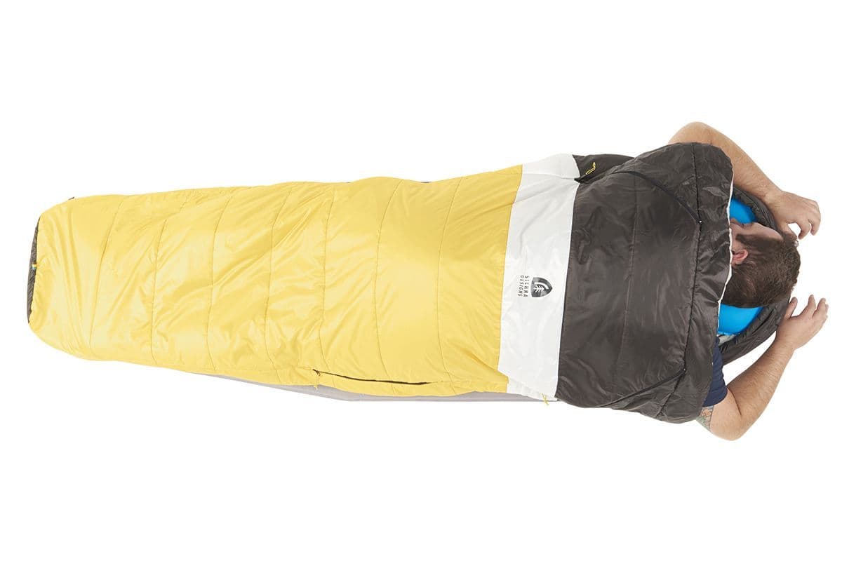 Sierra Designs Synthesis 50 Sleeping Bag- Black and Yellow - Image 7