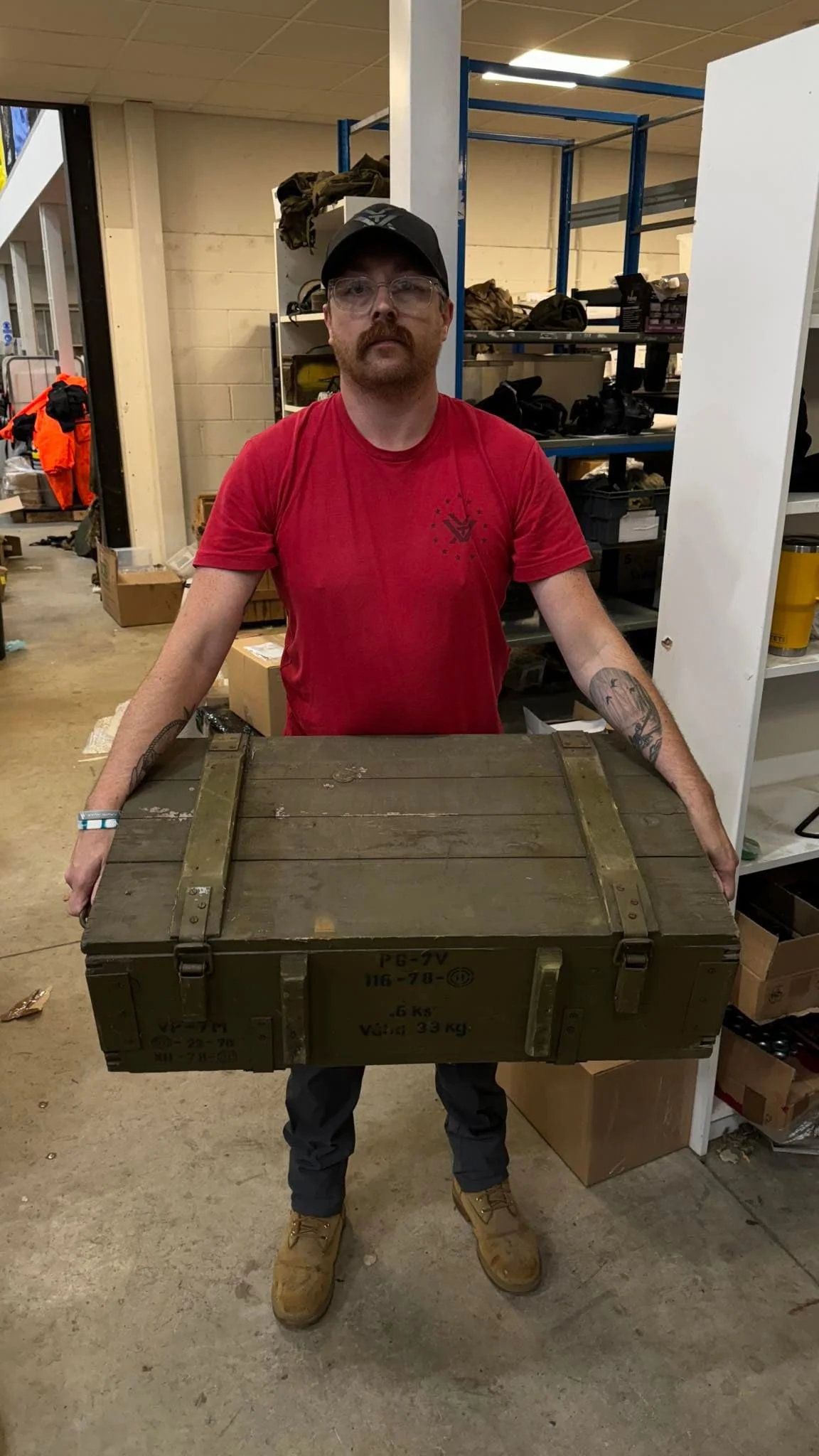 Soviet Military Large Wooden Ammo Box Crate V4 - Image 5