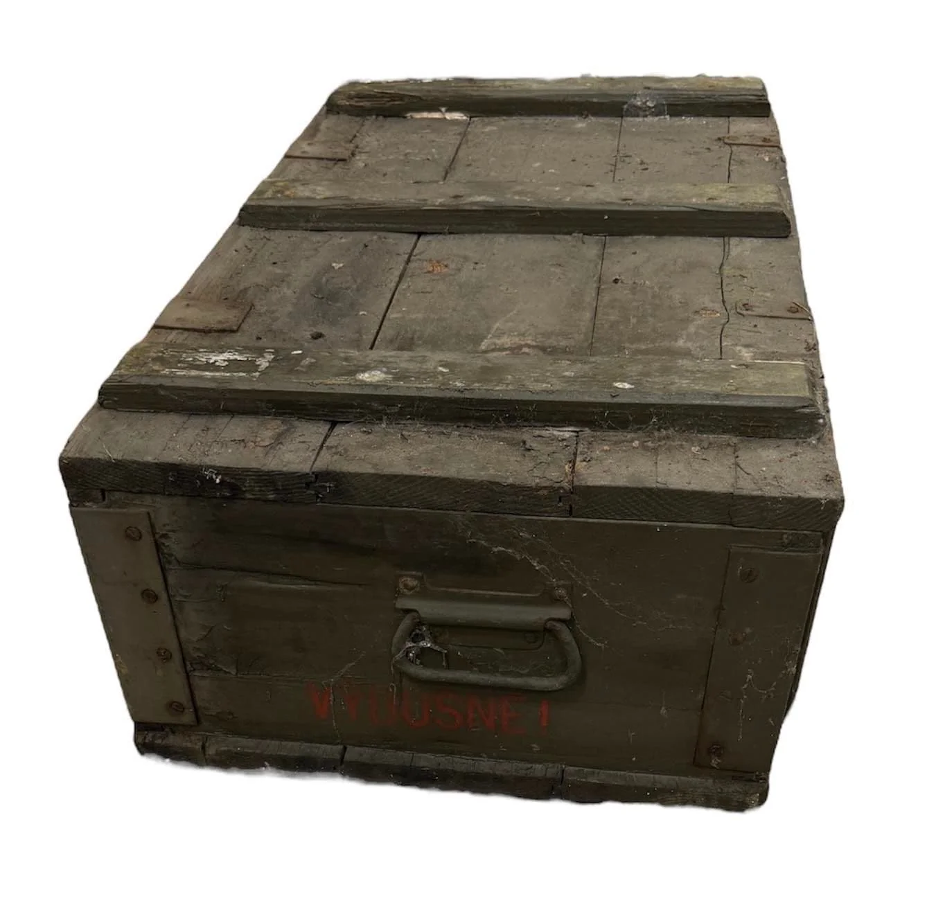 Soviet Military Large Wooden Ammo Box Crate V7 - Image 3