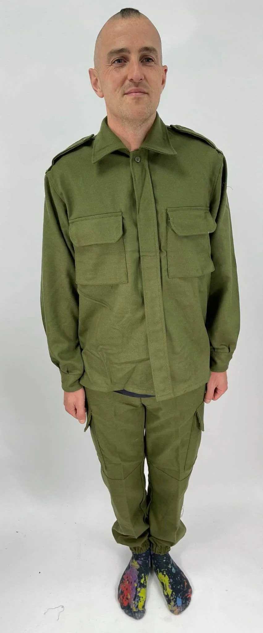 Spanish Military Wool Olive Bushcraft Trousers - Image 5