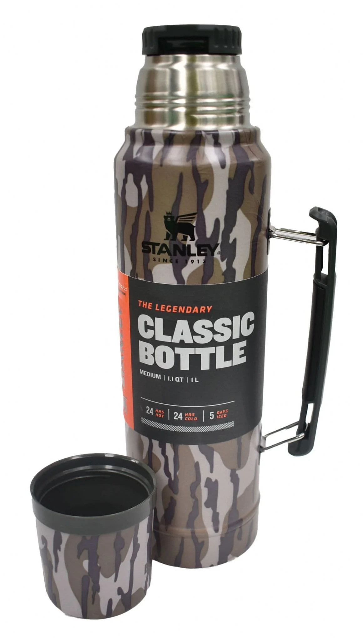 Stanley Classic Vacuum Insulated Bottle 1.0 Litres - Mossy Oak Bottomland - Image 4