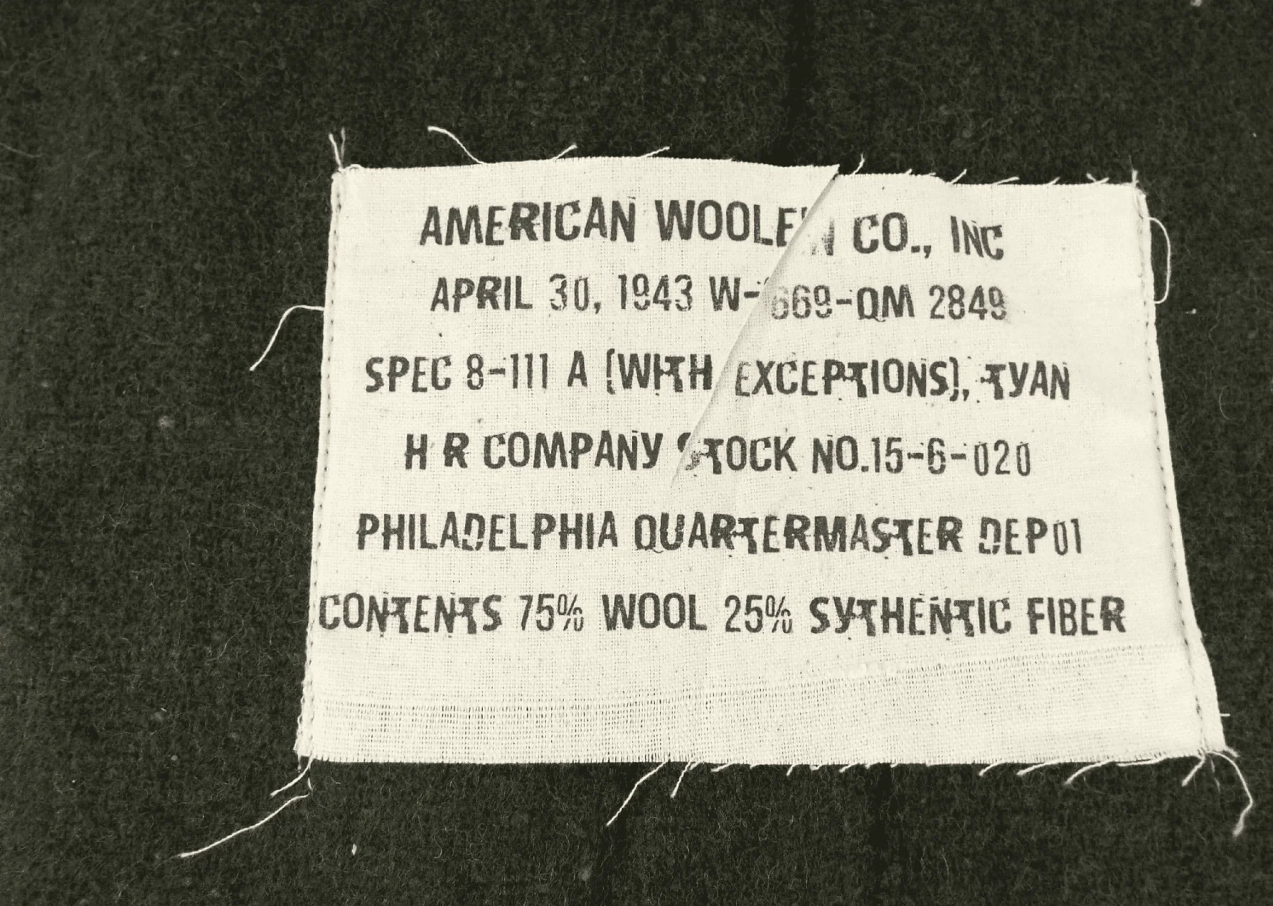 US Military Olive Wool Blanket - Brand New - Image 2